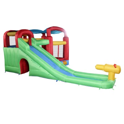 Costway Inflatable Moonwalk Water Slide Pool Bounce House Jumper Bouncer Castle Without Blower   